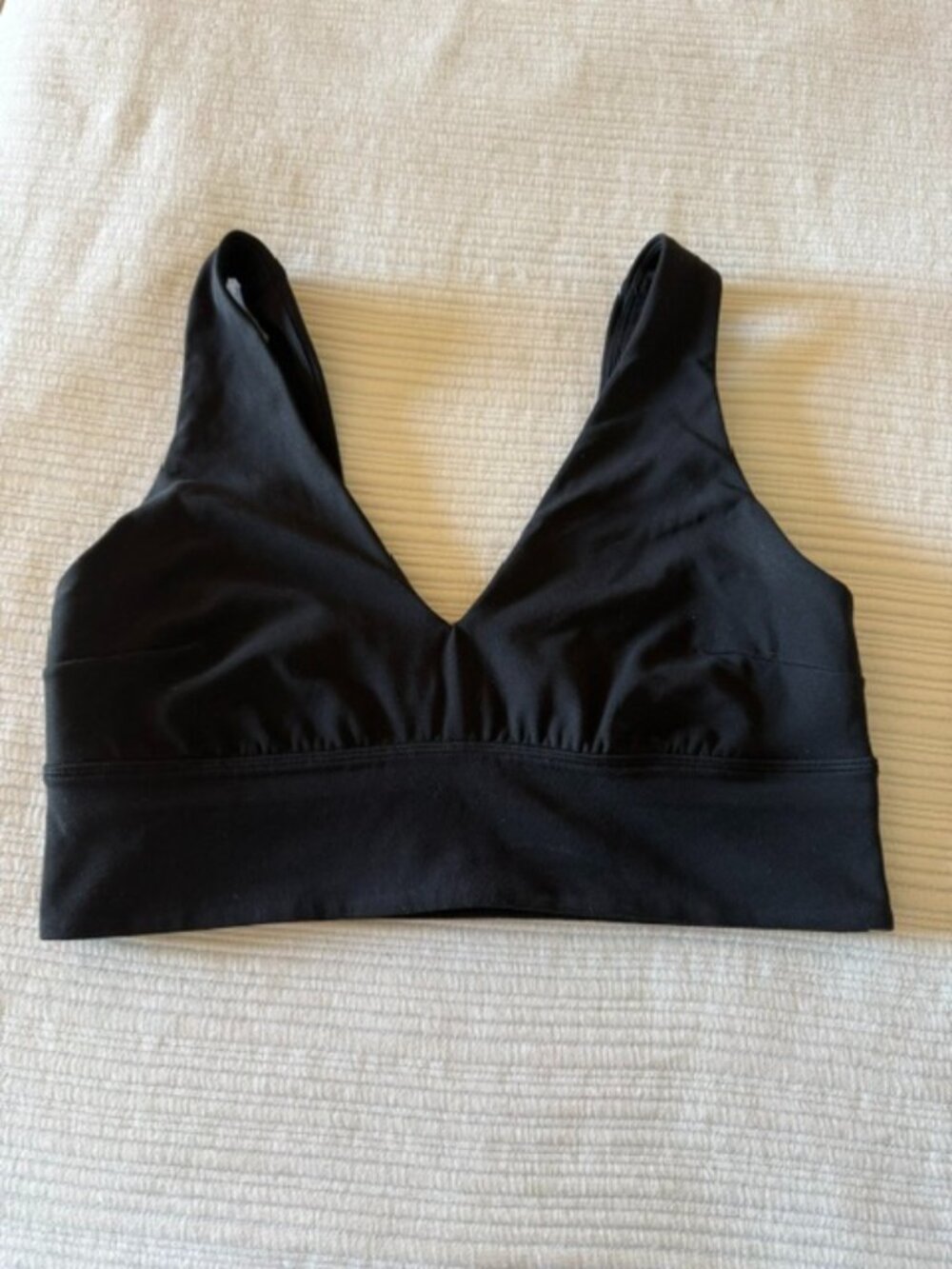 Lululemon Black Low Impact Yoga Sports Bra Size 10